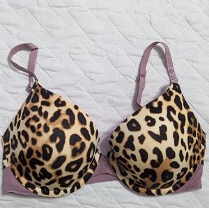VS Pink Bra leopard print